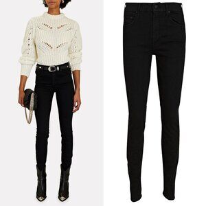 MOTHER The Looker Skinny Black Not Guilty Jeans Size 27
